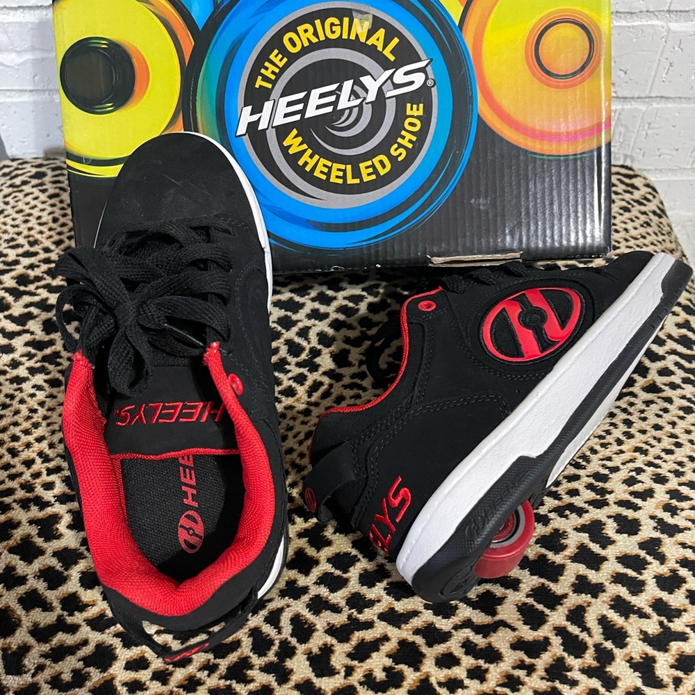 Heelys Black and Red Wheeled Shoes